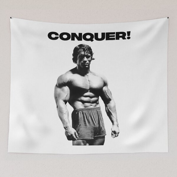 Item preview, Arnold schwarzenegger, Conquer! Arnold schwarzenegger Fan art designed and sold by HuzaifaNaveedh.