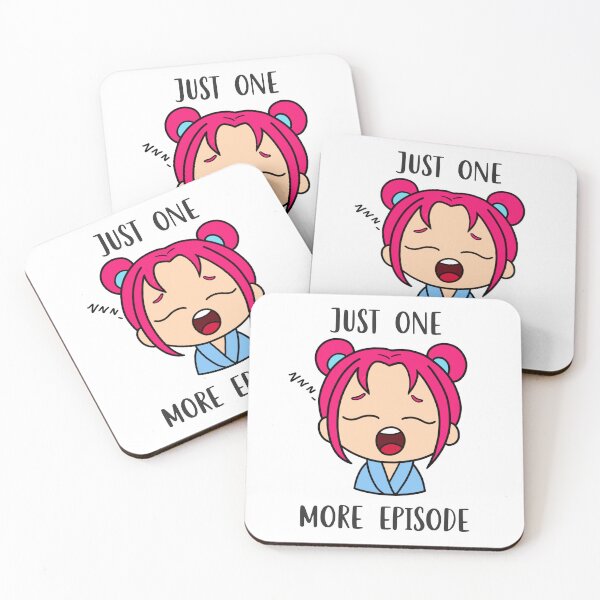 Item preview, Just one more episode meme sticker pink designed and sold by My Favorite Store.