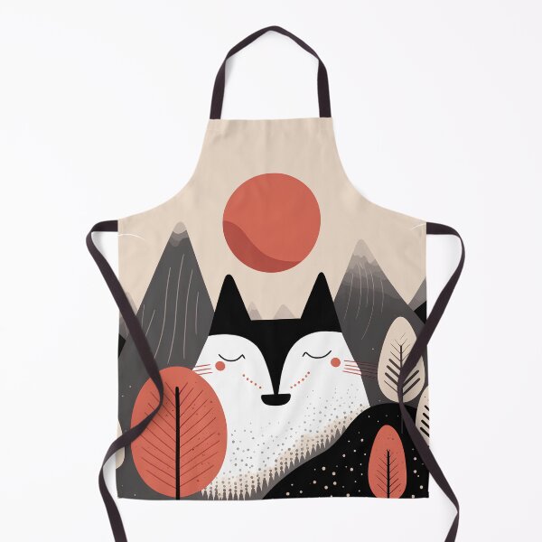 Item preview, Abstract mountain landscape with fox designed and sold by randrdesign.