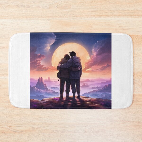 Item preview, Eternal Embrace: Full Shot of Couple Hugging in a Fantasy Wonderland designed and sold by hjian8219.