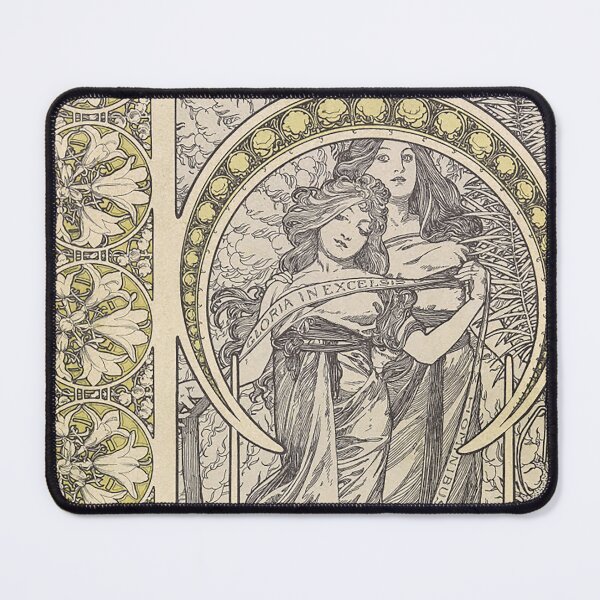 Item preview, HD. Christmas and Easter bells, by Alphonse Mucha. (Original colors) designed and sold by MINDTHECHERRY.