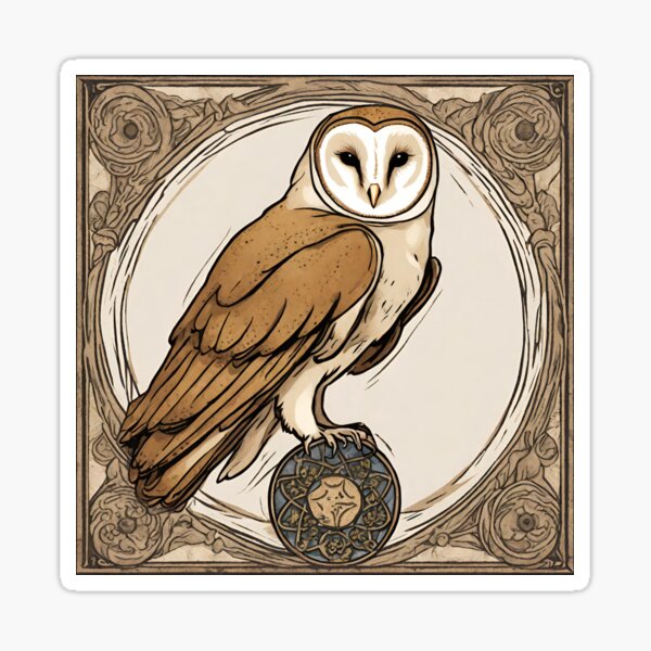 Item preview, Barn Owl Illustration designed and sold by myfandombrain.