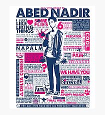 The Wise Words of Abed Nadir Photographic Print