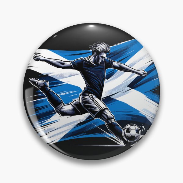Item preview, Dynamic Scotland Soccer Star in Action - Vector Design designed and sold by SerhiiArt.