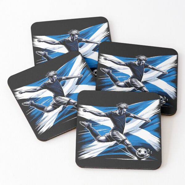 Item preview, Dynamic Scotland Soccer Star in Action - Vector Design designed and sold by SerhiiArt.
