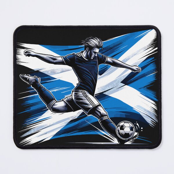 Item preview, Dynamic Scotland Soccer Star in Action - Vector Design designed and sold by SerhiiArt.