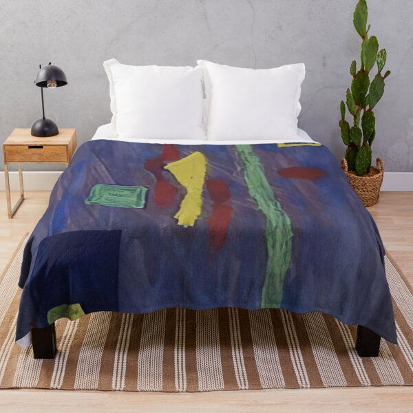 Item preview, Barnett Newman - untitled red yellow and green forms on a purple ground designed and sold by MARTART9.