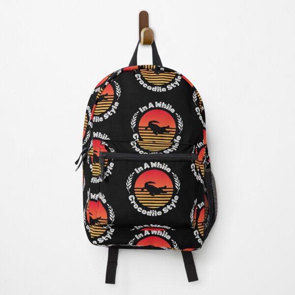 Item preview, crocodile animal alligator cute silhouette reptile retro sunset designed and sold by DesignYourWaystore.
