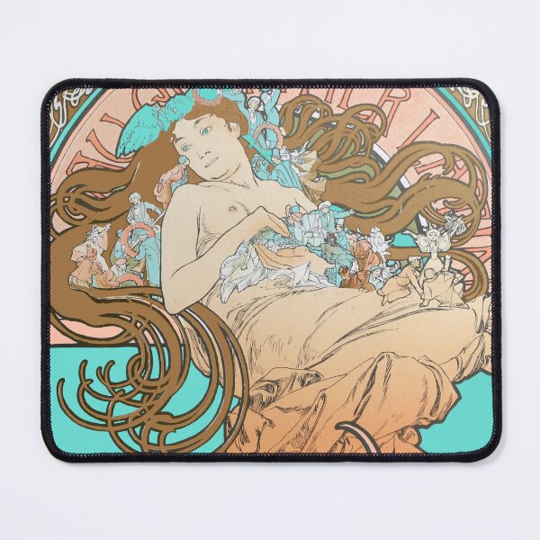 Item preview, Au Quartier Latin, Magazine cover, by Alphonse Mucha. HIGH DEFINITION designed and sold by MINDTHECHERRY.