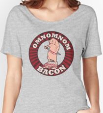 OM NOM NOM BACON Women's Relaxed Fit T-Shirt