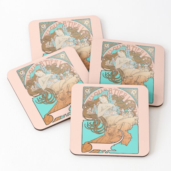 Item preview, Au Quartier Latin, Magazine cover, by Alphonse Mucha. HIGH DEFINITION designed and sold by MINDTHECHERRY.