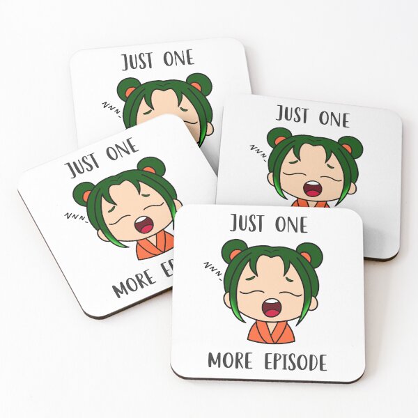 Item preview, Just one more episode meme sticker green designed and sold by My Favorite Store.