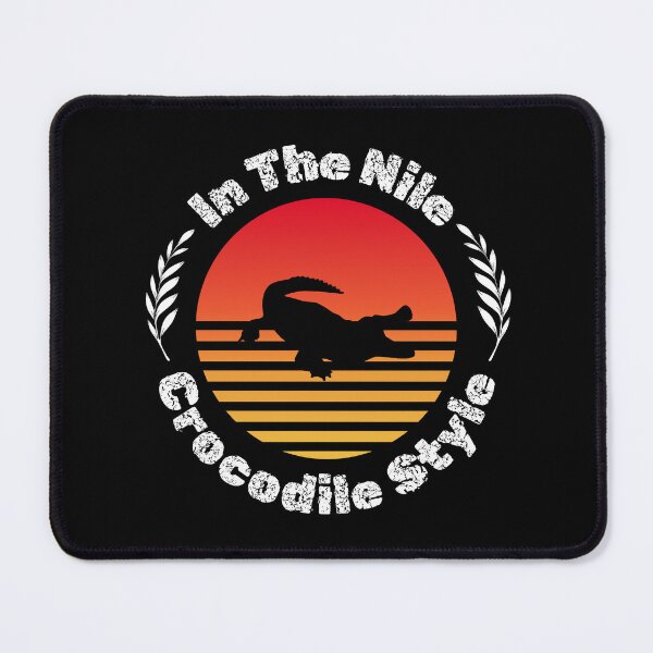 Item preview, crocodile animal alligator cute silhouette reptile retro sunset designed and sold by DesignYourWaystore.
