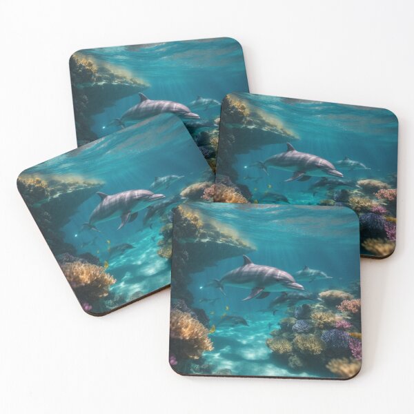 Item preview, Luminous Dolphins designed and sold by Enchanting Art Vista.