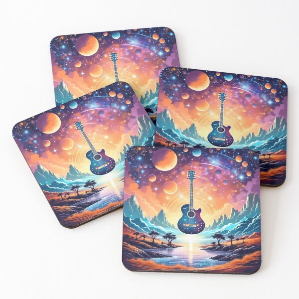 Item preview, Cosmic and Magic Guitar designed and sold by DesignVoyagger.