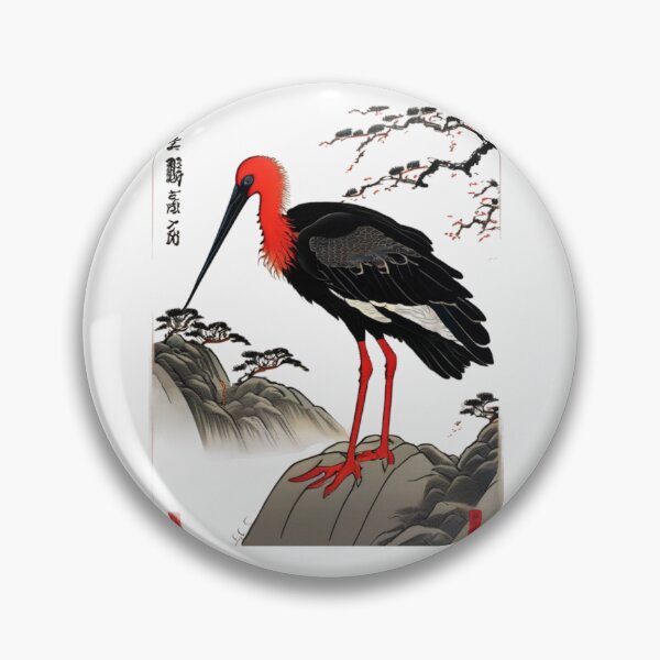 Item preview, black stork designed and sold by EuropeanPrints.