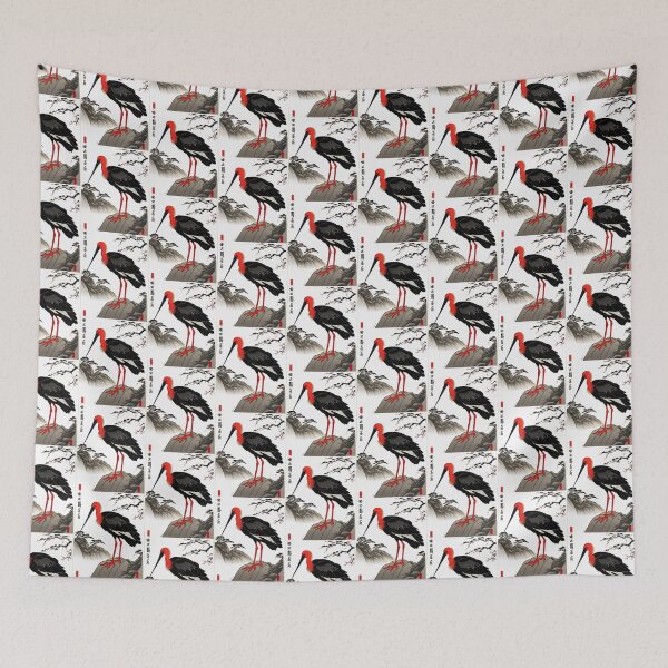 Item preview, black stork designed and sold by EuropeanPrints.