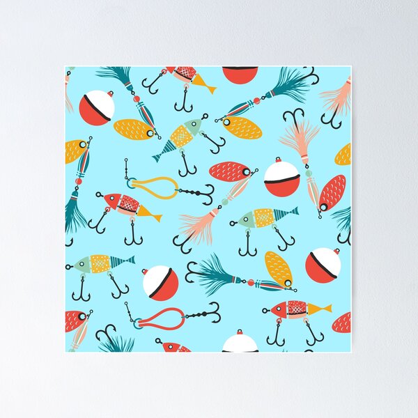 Item preview, Fishing Lures Pattern F06 designed and sold by BeebooDesign.