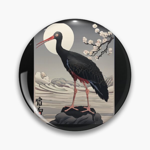 Item preview, black stork designed and sold by EuropeanPrints.