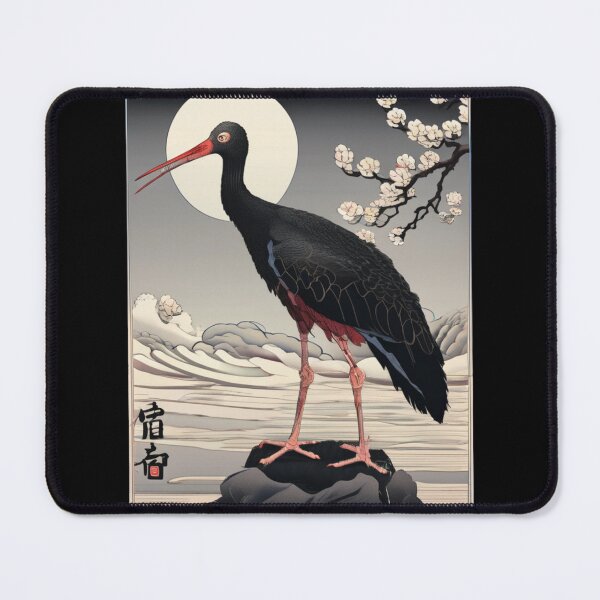 Item preview, black stork designed and sold by EuropeanPrints.