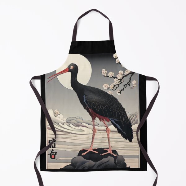 Item preview, black stork designed and sold by EuropeanPrints.