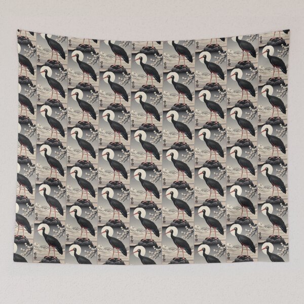 Item preview, black stork designed and sold by EuropeanPrints.
