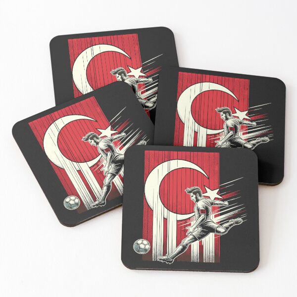 Item preview, Dynamic Turkey Soccer Star in Action - Vector Design designed and sold by SerhiiArt.