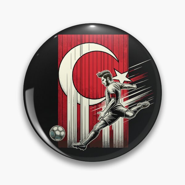 Item preview, Dynamic Turkey Soccer Star in Action - Vector Design designed and sold by SerhiiArt.