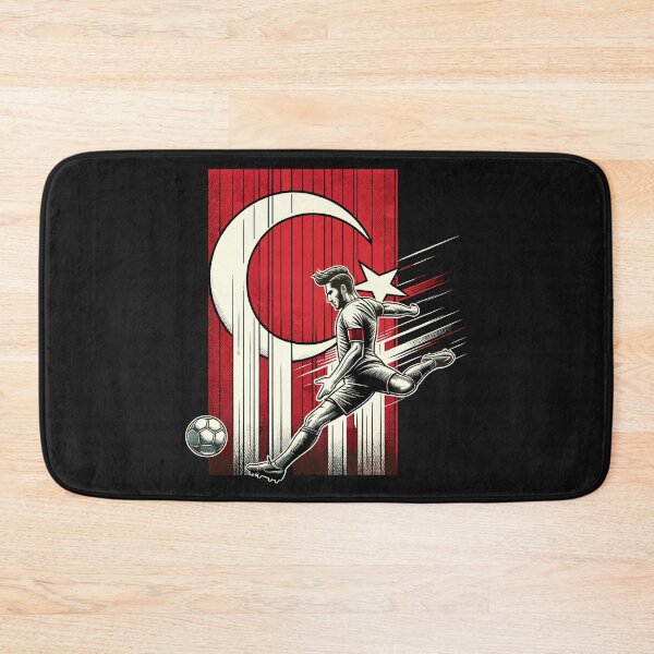 Item preview, Dynamic Turkey Soccer Star in Action - Vector Design designed and sold by SerhiiArt.