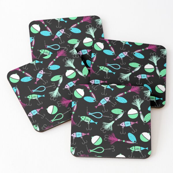 Item preview, Fishing Lures Seamless Pattern F11 designed and sold by BeebooDesign.