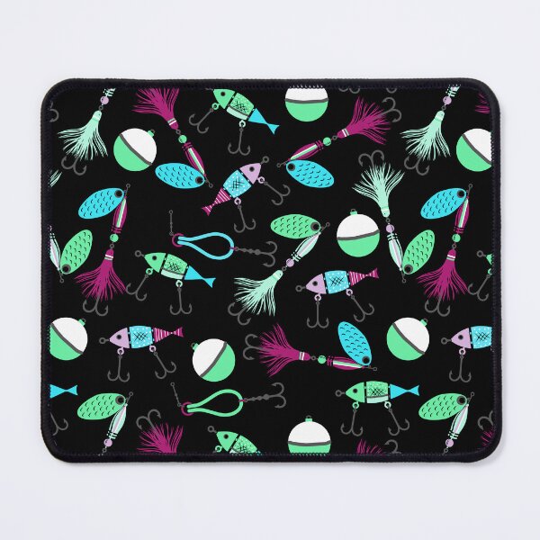 Item preview, Fishing Lures Seamless Pattern F11 designed and sold by BeebooDesign.