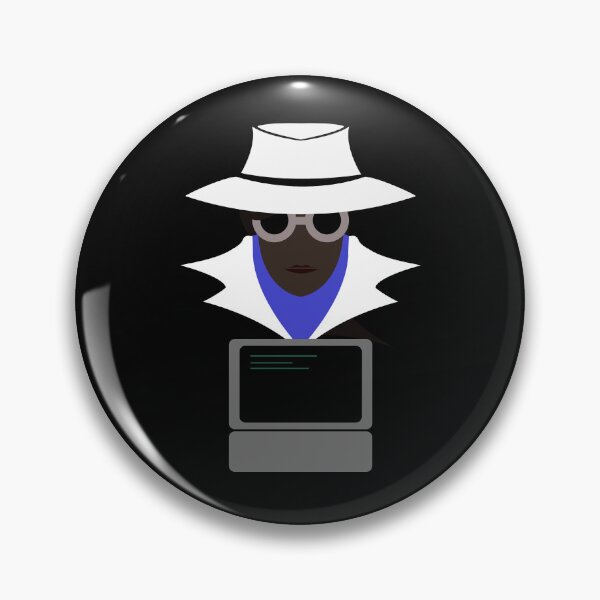 Item preview, Lady White (Afro W/Computer): A Cybersecurity Design designed and sold by McNerdic.