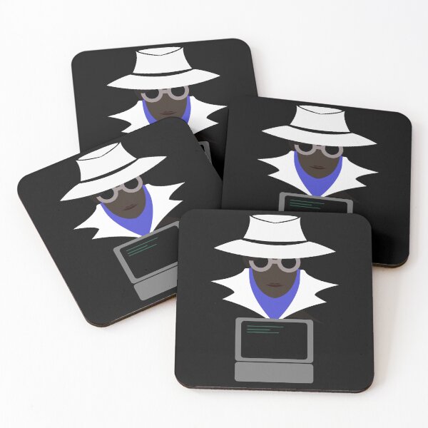 Item preview, Lady White (Afro W/Computer): A Cybersecurity Design designed and sold by McNerdic.