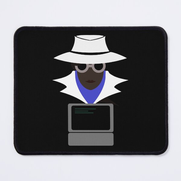 Item preview, Lady White (Afro W/Computer): A Cybersecurity Design designed and sold by McNerdic.