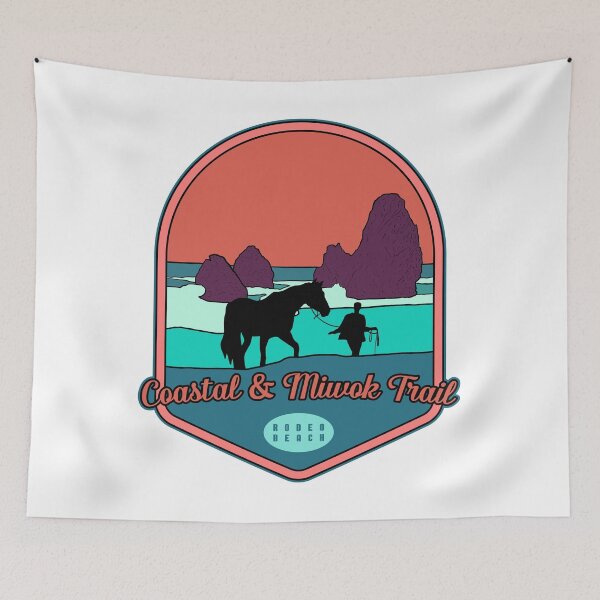 Item preview, Coastal and Miwok Trail - Rodeo Beach horseback riding designed and sold by Moritz Schwäble.