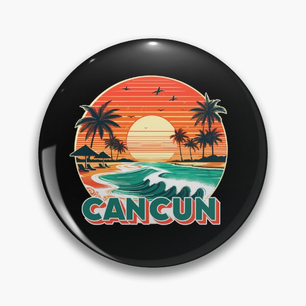 Item preview, Cancun Mexico Beach | Retro vintage sunset designed and sold by DynastyArt.