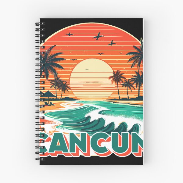Item preview, Cancun Mexico Beach | Retro vintage sunset designed and sold by DynastyArt.