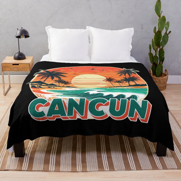 Item preview, Cancun Mexico Beach | Retro vintage sunset designed and sold by DynastyArt.