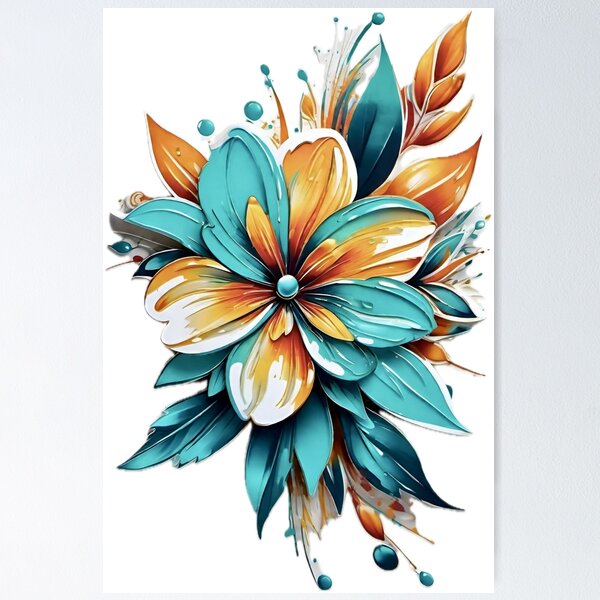 Item preview, Watercolor, flower designed and sold by MatrixTattoo.