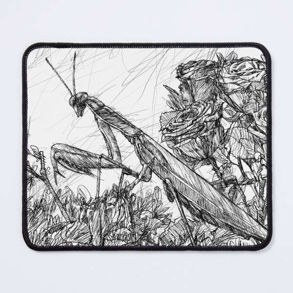 Item preview, PRAYING MANTIS ink painting.1 designed and sold by lautir.