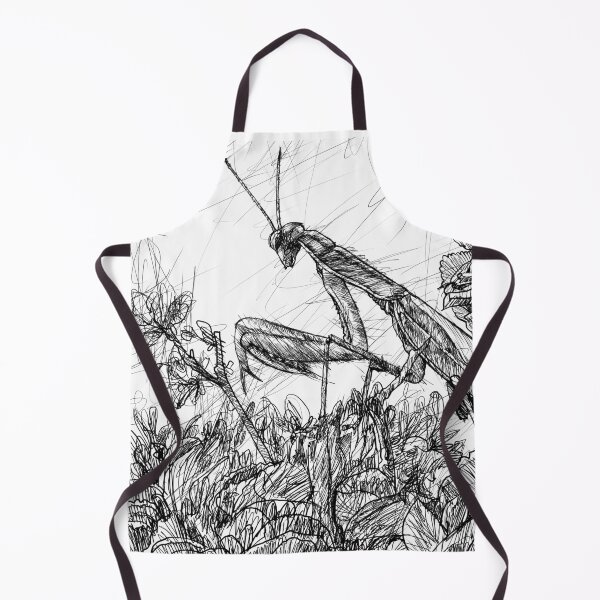 Item preview, PRAYING MANTIS ink painting.1 designed and sold by lautir.