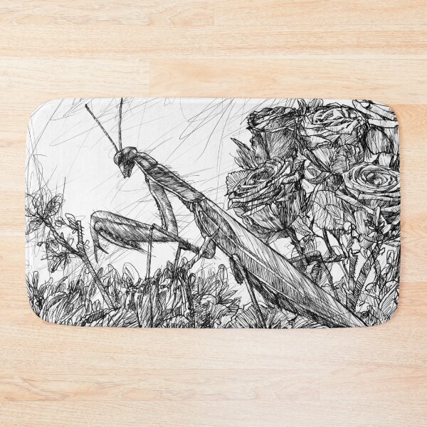 Item preview, PRAYING MANTIS ink painting.1 designed and sold by lautir.