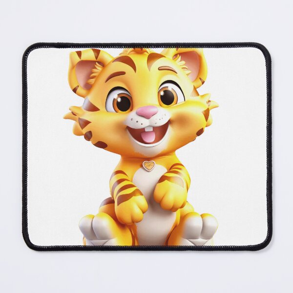 Item preview, Tiny Tiger's Cheerful Day - Cute Animal Art for Kids designed and sold by lematworks.