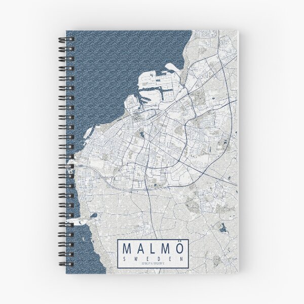Item preview, Malmo City Map of Scania, Sweden - Coastal designed and sold by deMAP.