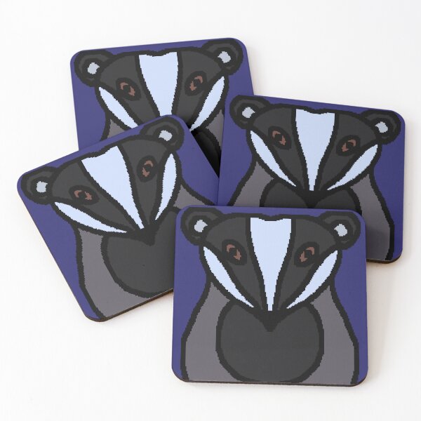 Item preview, Badger Pixel Art designed and sold by EMStantonDesign.