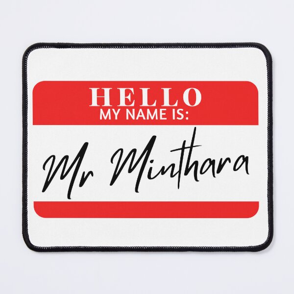 Item preview, Hello, my name is Mr Minthara designed and sold by AdhdPunk.