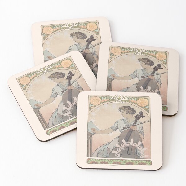 Item preview, Zdenka Cerny, The Greatest Bohemian Violoncellist, by Alphonse Mucha. HIGH DEFINITION designed and sold by MINDTHECHERRY.