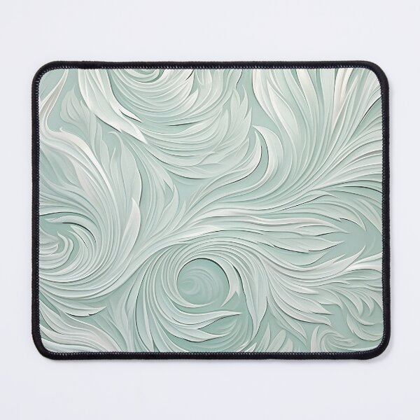 Item preview, Seafoam swirling decorative print designed and sold by dcrc.