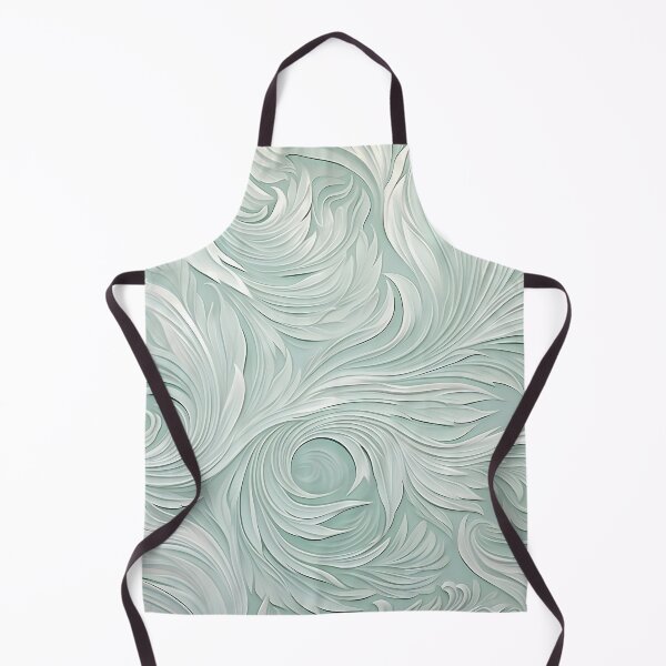 Item preview, Seafoam swirling decorative print designed and sold by dcrc.