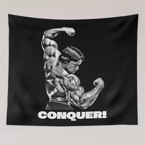 Item preview, Arnold schwarzenegger, Conquer! Arnold schwarzenegger Fan art designed and sold by HuzaifaNaveedh.
